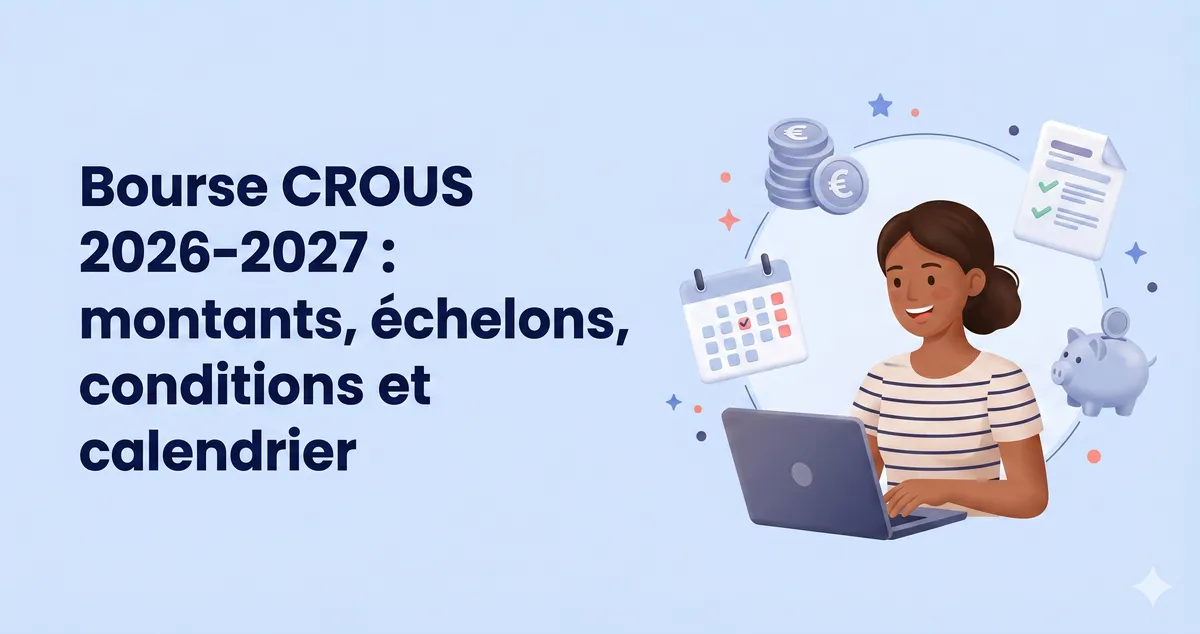 Bourse CROUS 2026-2027 : montants, échelons, conditions et calendrier