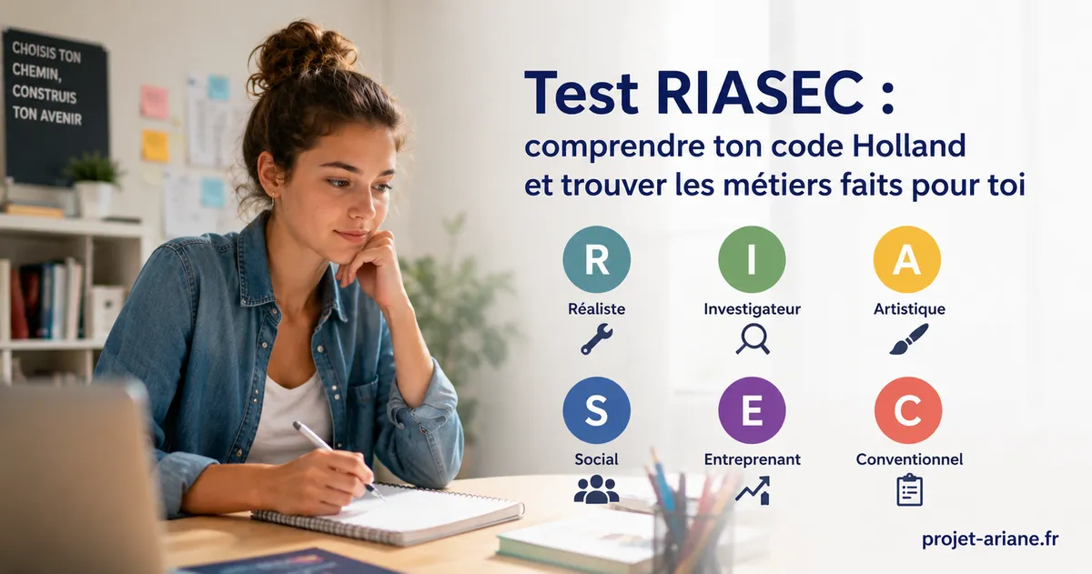 Test RIASEC : comprendre ton code Holland et trouver les métiers faits pour toi