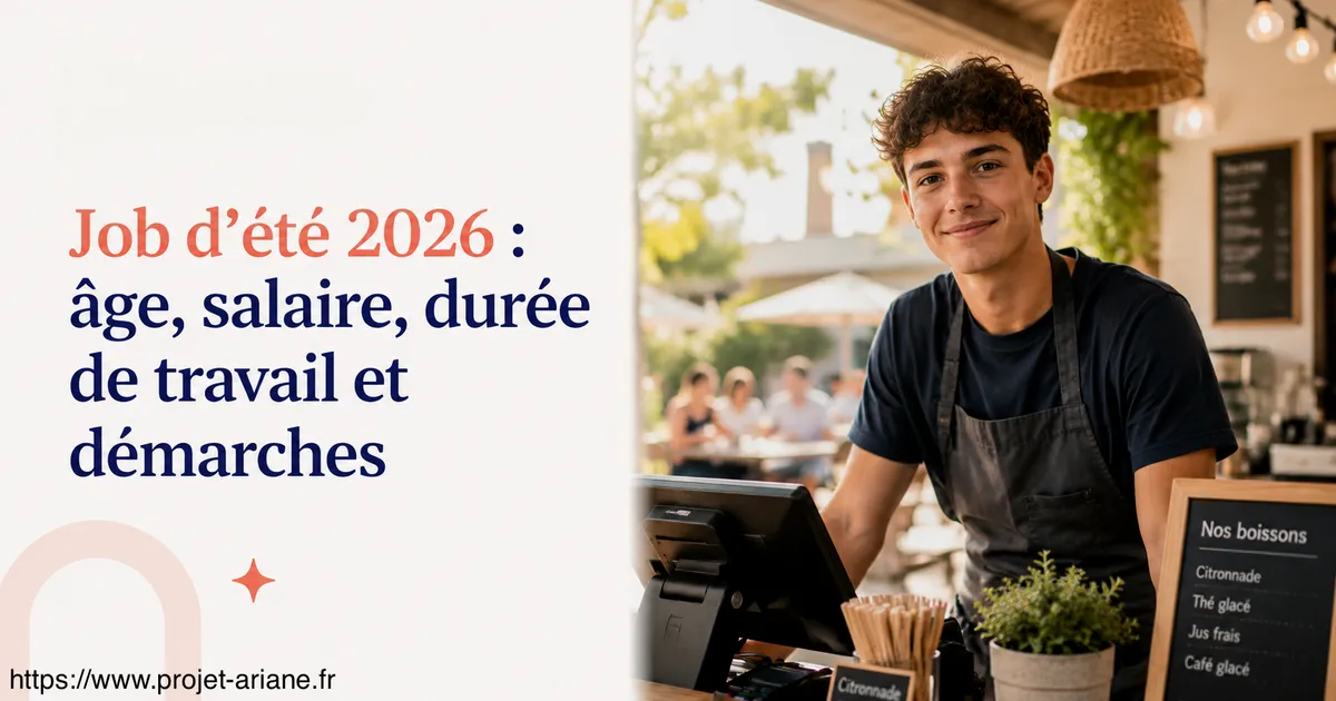 Job d'été 2026 : âge, salaire, durée de travail et démarches